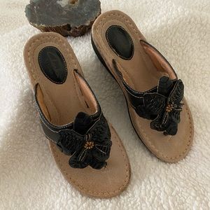 Clarks Artisan sandals with flower design